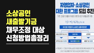 소상공인 | 자영업자 | 새출발 기금 | 채무조정 | 대상 | 신청 방법 | 총정리 !!!