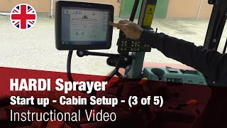 Instructional Video - HARDI sprayer start up - Cabin Setup - (3 of 5)