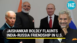 In U.S., Jaishankar Boasts About India-Russia 'Dosti'; Says 'Our Relations Are Exceptional' | Watch
