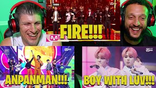 BTS - FIRE MAMA 2016 | BTS - Boy With Luv Comeback Special Stage | BTS - ANPANMAN LIVE | REACTION!!!