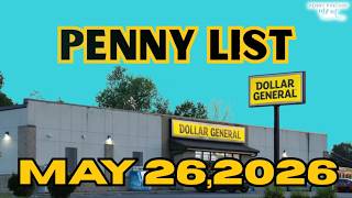 Dollar General Penny List & Clearance | May 26, 2026