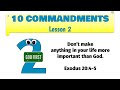 Children's Ministry 10 Commandments lesson 2 - No Idols