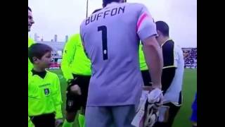 Buffon gives Antonio Di Natale a bitch slap before