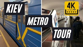 Kiev Metro Subway Tour 2021 - [4K] Kyiv Metro Walking