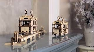 UGEARS Model Tram with rails