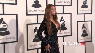 Beyonce Knowles arrives at The 57th Annual GRAMMY Awards Red Carpet