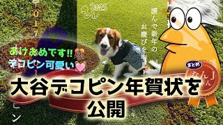 625 大谷デコピン年賀状を公開【なんJ反応】