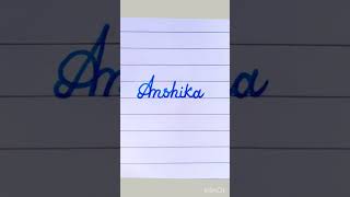 Writing name #Anshika #youtube#Shorts...