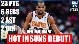 Kevin Durant SHINES In Phoenix Suns Debut! Kevin Durant Vs. Hornets Highlights | 12.7.22 | 【日本語字幕】