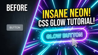 ​How to Create a Neon Glow Button with CSS Hover Effects | HTML & CSS Tutorial