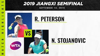 Rebecca Peterson vs. Nina Stojanovic | 2019 Jiangxi Semifinal | WTA Highlights