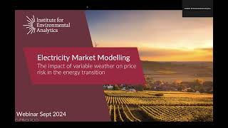 Electricity market modelling WEBINAR 2: Delving in to changes in price formation in the GB market