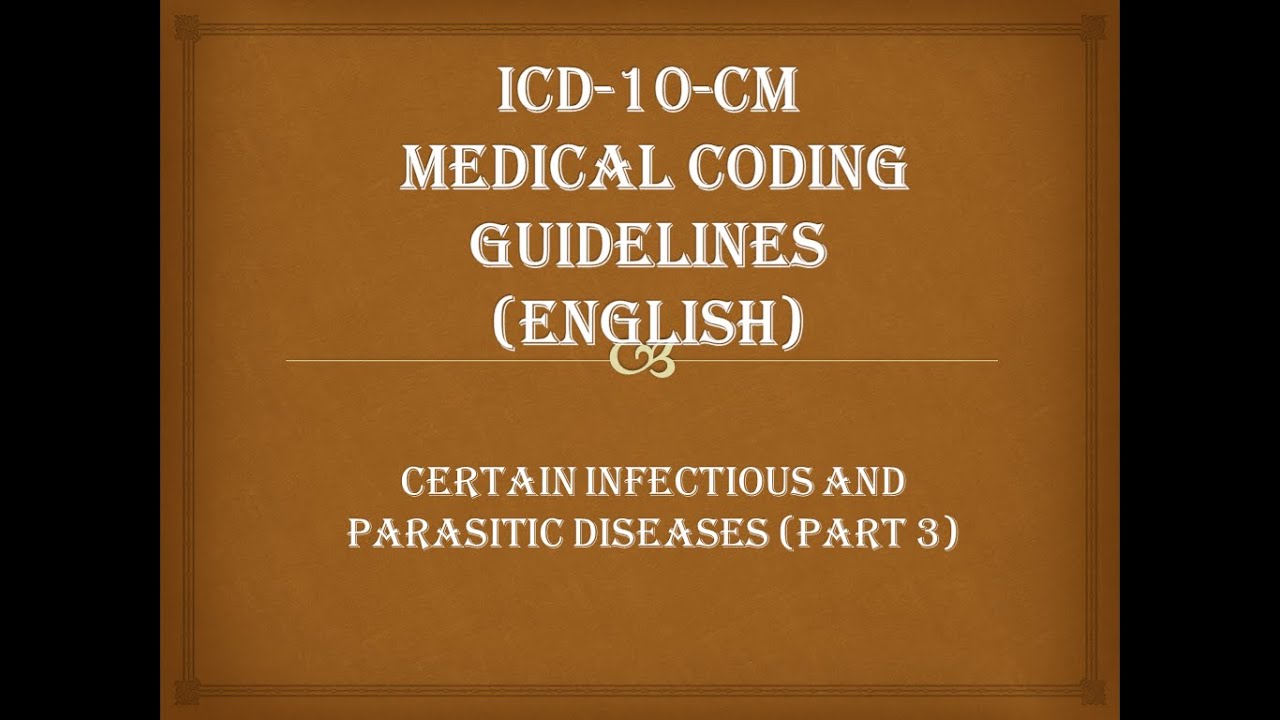 ICD-10-CM||CHAPTER 1 PART 3||ENGLISH||MEDICAL CODING||GUIDELINES - YouTube