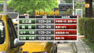 【2014.01.15】春節計程車加價 北北基25日先跑 -udn tv