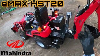 Mahindra eMAX 20S HST Subcompact Tractor with Loader \u0026 Backhoe