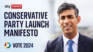 Conservative Party launch manifesto