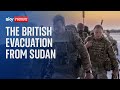 Sudan: One of the first evacuated British civilians speaks to Sky News