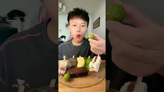 JIAJIA EMOJI MUKBANG 表情包吃播#emoji #emojichallenge #icecream