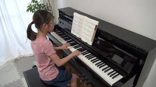 F.クーラウ オーストリア民謡による6つの小さな変奏曲 Kuhlau 6 Six Variations in G Major Op.42-1 小4 歴6年6ヶ月 電子ピアノ