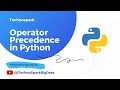 Python Tutorial - 3 Operator Precedence & Associativity in Python