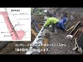 【ブロック積】胴込め＋裏込めコンクリート打設