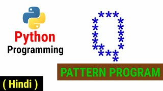 Python Pattern Programs | Printing Stars '*' in Q Shape