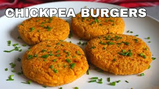 Chickpea Burger Made in 10 minutes! The Best Chickpea Recipe Ever!