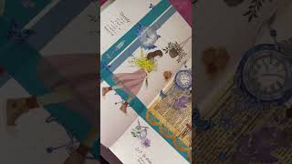 Day’s page: blue of eternity Page du jour: bleu d'eternité#junkjournal, #scrapbooking, #scrapjournal