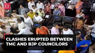 BJP, TMC councillors clash during Kolkata municipal corporation session