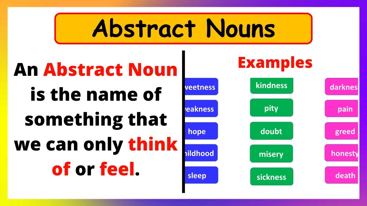 Abstract Noun Definition