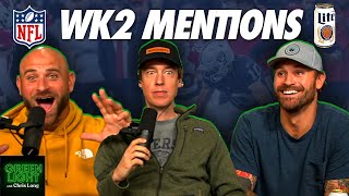 Chris Long & Kyle Long: NFL Week 2 Miller Lite Mentions| Green Light Tube