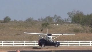 Plane Collides with SUV While Landing at Texas Airport