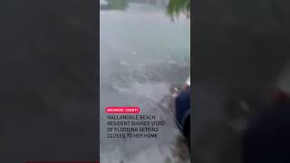 Residents feared the flooding was going to get into their homes on Wednesday afternoon.