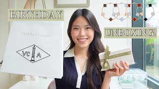 VAN CLEEF AND ARPELS 5 MOTIF UNBOXING | Birthday haul p2, Rose Gold Guilloche an