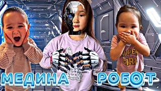 МЕДИНА  РОБОТ🤖😱 |РОБОТ БІЗДІ ҚАТТЫ ҚОРҚЫТТЫ🤯😭| БҰЗЫП АЛДЫҚ😱😱🤖🤖 #animation #funny #challenge #trend