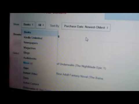 How to get books off your Amazon cloud to your Kindle device How to get books off your Amazon cloud to your Kindle device