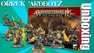 Unboxing Orruk ArdBoyz Warhammer Age of Sigmar Ironjawz Orruk Warclans #tabletopgaming