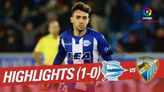 Resumen de Deportivo Alavés vs Málaga CF (1-0)
