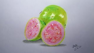 Guava | Guava Drawing | How To Draw Realistic Drawing | Guava 3D Drawing | Vicky 3D Art