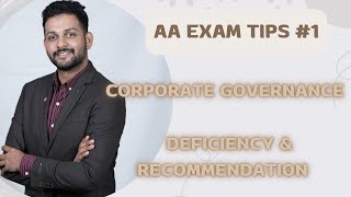 ACCA AA/F8 Corporate Governance Deficiencies \u0026 recommendation | AA Exam Guide| Exam tips