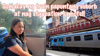 Filipino in Australia — Nag Staycation at nag Train Papuntang Clyde Victoria