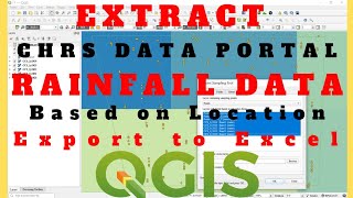 How to Extract Rainfall Data using QGIS