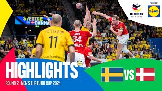 Sweden vs Denmark | Round 2 | EHF EURO Cup 2024