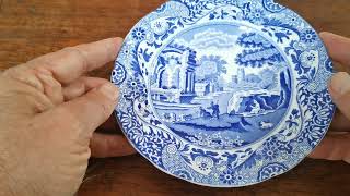Spode Italian Blue and White China Side Plate