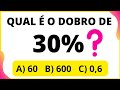 PORCENTAGEM| 🤔Qual é o dobro de 30%⁉️