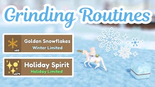 My GRINDING METHODS for Holiday Spirit \u0026 Golden Snowflakes | Wild Horse Islands