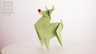 Origami Ludolph Reindeer (Jo Nakashima) Christmas Decor Oригами おりがみ Oριγκάμι 折纸 摺紙 พับ 종이접기