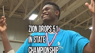 Zion Williamson Scores 51 In State Championship! Chandler Lindsey Catches A Body