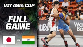 Japan v India | Men FINAL | Full Game | FIBA 3x3 U17 Asia Cup 2022 | 3x3 Basketball