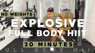 20 MINUTE EXPLOSIVE FULL BODY HIIT WORKOUT || PMA FITNESS |